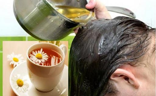 Sử dụng trà hoa cúc là phương pháp giúp bạn sở hữu tóc màu xám khói mà không cần tẩy tóc
