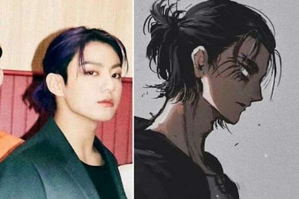 Kiểu tóc búi nửa đầu gần giống với kiểu tóc Eren của Jungkook BTS 