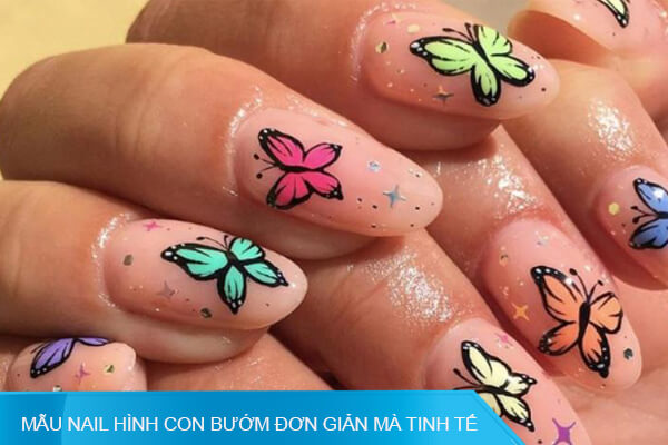 Review Mẫu nail bướm xinh đẹp và nghệ thuật nhất dành riêng cho phái nữ  2022  Sơn Móng Tay Hữu Cơ