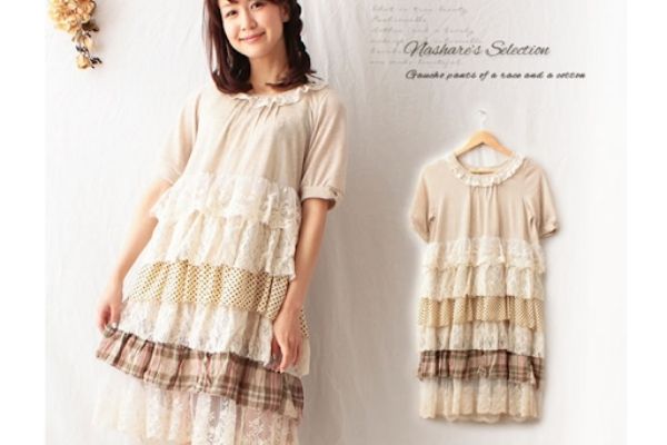 Váy suông xếp ly cũng là một items nổi bật của phong cách Mori Nhật Bản
