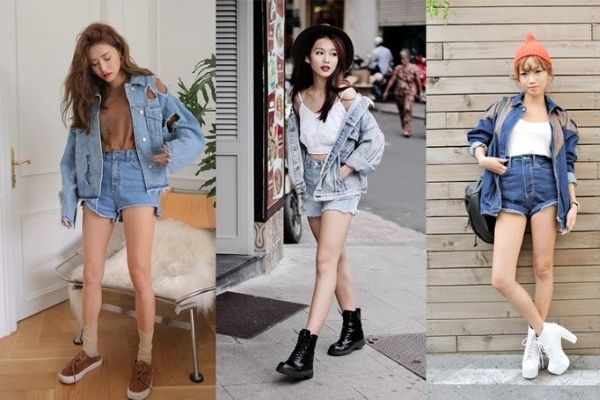 Áo khoác jeans là một trong những cách phối đồ phong cách street style cho nữ