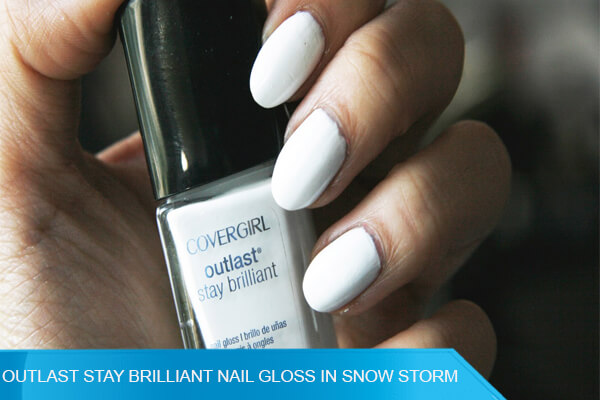 Outlast Stay Brilliant Nail Gloss in Snow Storm