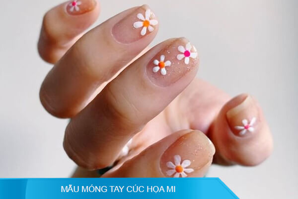 Giảm giá Sticker dán móng hình dán móng hoạ tiết hoa cúc trang trí móng  nail  BeeCost