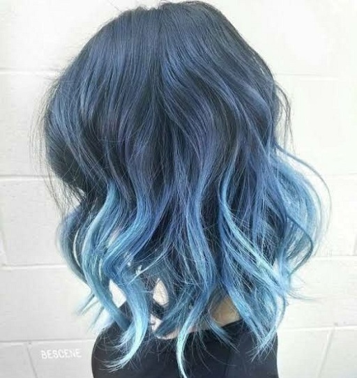 Highlight tóc xanh khói